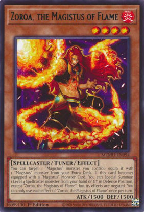 Zoroa, the Magistus of Flame - MZMU-EN094 - Rare 1st Edition