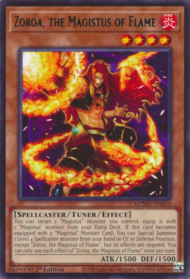 Zoroa, the Magistus of Flame - MZMU-EN094 - Rare 1st Edition