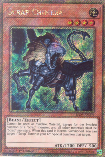 Scrap Chimera - RA05-EN005-PSR - (V.4 - Platinum Secret Rare) 1st Edition