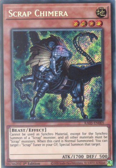 Scrap Chimera - RA05-EN005-SCR - (V.3 - Secret Rare) 1st Edition