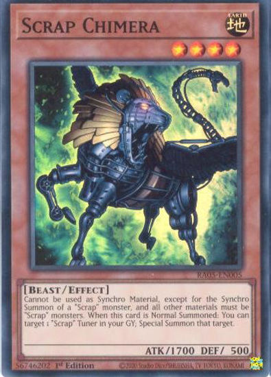 Scrap Chimera - RA05-EN005-SR - (V.1 - Super Rare) 1st Edition