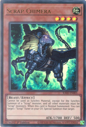Scrap Chimera - RA05-EN005-UR - (V.2 - Ultra Rare) 1st Edition