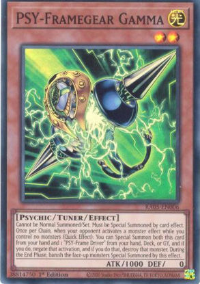 PSY-Framegear Gamma - RA05-EN006-SR - (V.1 - Super Rare) 1st Edition