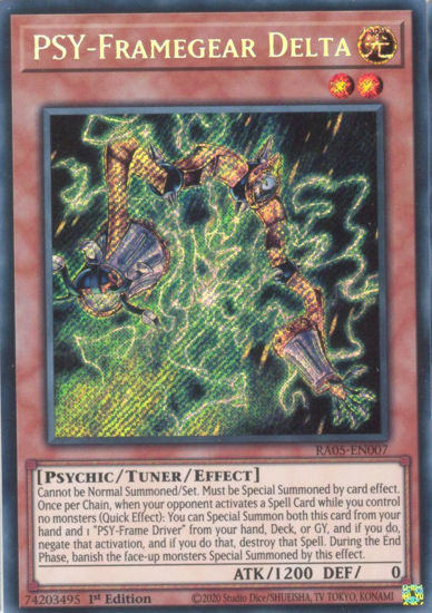 PSY-Framegear Delta - RA05-EN007-SCR - (V.3 - Secret Rare) 1st Edition
