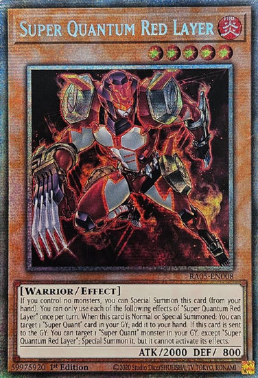 Super Quantum Red Layer - RA05-EN008-STR - (V.7 - Starlight Rare) 1st Edition