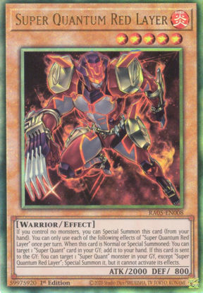 Super Quantum Red Layer - RA05-EN008-UTR - (V.6 - Ultimate Rare) 1st Edition