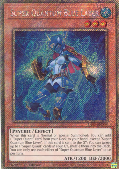 Super Quantum Blue Layer - RA05-EN009-PSR - (V.4 - Platinum Secret Rare) 1st Edition