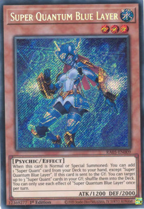 Super Quantum Blue Layer - RA05-EN009-SCR - (V.3 - Secret Rare) 1st Edition