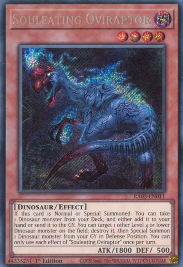 Souleating Oviraptor - RA05-EN011-SCR - (V.3 - Secret Rare) 1st Edition