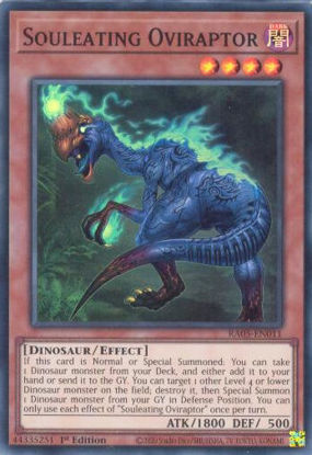 Souleating Oviraptor - RA05-EN011-SR - (V.1 - Super Rare) 1st Edition