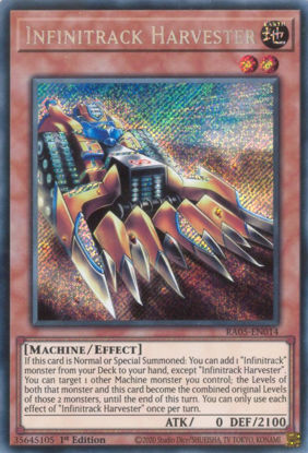 Infinitrack Harvester - RA05-EN014-SCR - (V.3 - Secret Rare) 1st Edition