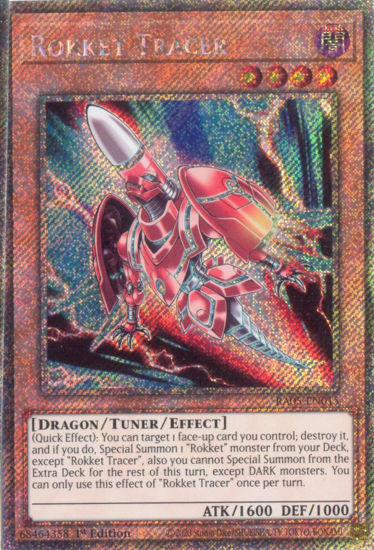 Rokket Tracer - RA05-EN015-PSR - (V.4 - Platinum Secret Rare) 1st Edition