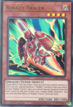 Rokket Tracer - RA05-EN015-UR - (V.2 - Ultra Rare) 1st Edition