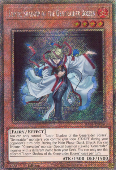 Loptr, Shadow of the Generaider Bosses - RA05-EN016-PSR - (V.4 - Platinum Secret Rare) 1st Edition