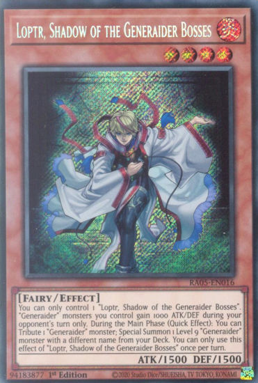 Loptr, Shadow of the Generaider Bosses - RA05-EN016-SCR - (V.3 - Secret Rare) 1st Edition
