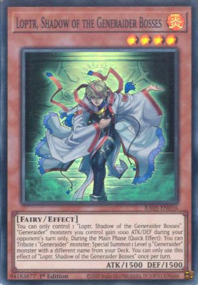 Loptr, Shadow of the Generaider Bosses - RA05-EN016-SR - (V.1 - Super Rare) 1st Edition