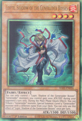 Loptr, Shadow of the Generaider Bosses - RA05-EN016-UTR - (V.6 - Ultimate Rare) 1st Edition
