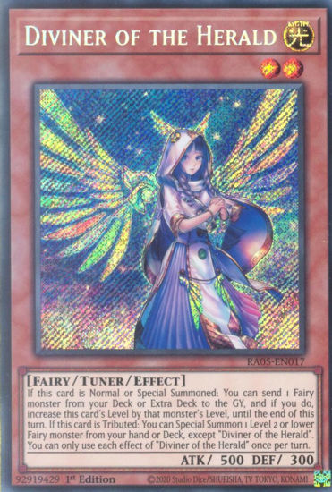 Diviner of the Herald - RA05-EN017-SCR - (V.3 - Secret Rare) 1st Edition