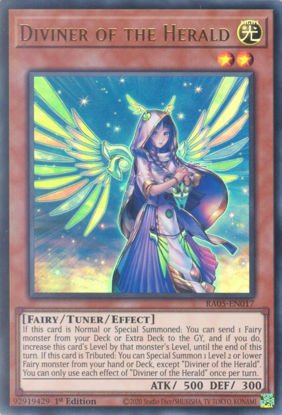 Diviner of the Herald - RA05-EN017-UR - (V.2 - Ultra Rare) 1st Edition