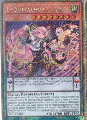 DoSolfachord Coolia - RA05-EN018-PSR - (V.4 - Platinum Secret Rare) 1st Edition