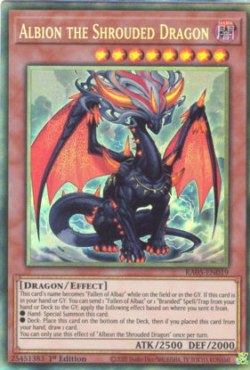 Albion the Shrouded Dragon - RA05-EN019-CR - (V.5 - Collector's Rare) 1st Edition