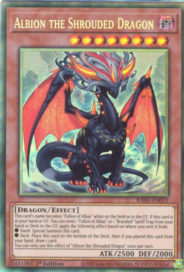 Albion the Shrouded Dragon - RA05-EN019-CR - (V.5 - Collector's Rare) 1st Edition