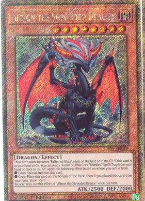 Albion the Shrouded Dragon - RA05-EN019-PSR - (V.4 - Platinum Secret Rare) 1st Edition
