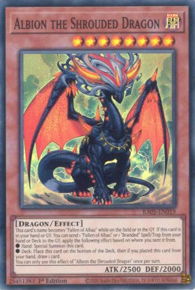 Albion the Shrouded Dragon - RA05-EN019-SR - (V.1 - Super Rare) 1st Edition