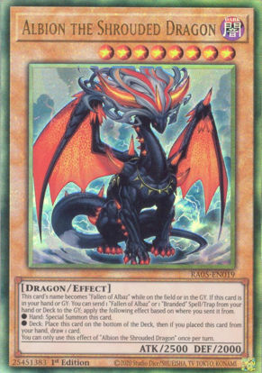 Albion the Shrouded Dragon - RA05-EN019-UTR - (V.6 - Ultimate Rare) 1st Edition