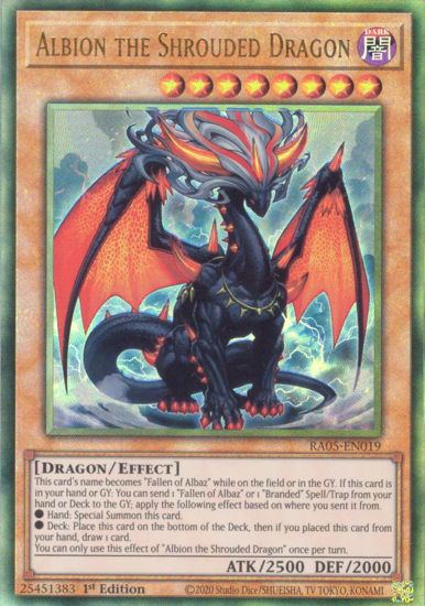 Albion the Shrouded Dragon - RA05-EN019-UTR - (V.6 - Ultimate Rare) 1st Edition