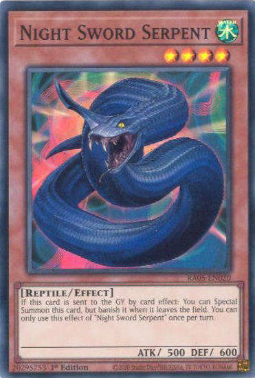 Night Sword Serpent - RA05-EN020-SR - (V.1 - Super Rare) 1st Edition