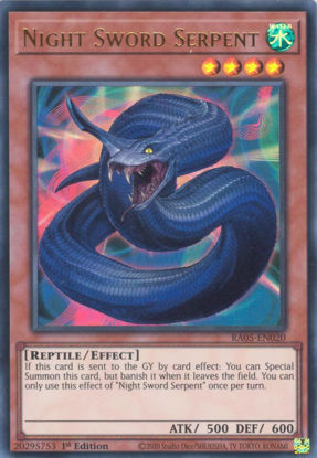 Night Sword Serpent - RA05-EN020-UR - (V.2 - Ultra Rare) 1st Edition