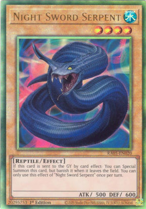 Night Sword Serpent - RA05-EN020-UTR - (V.6 - Ultimate Rare) 1st Edition