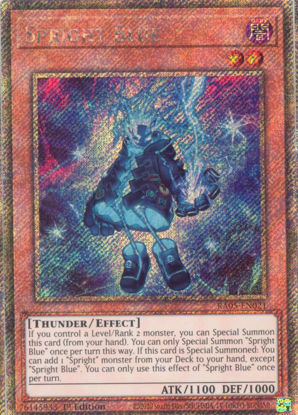 Spright Blue - RA05-EN021-PSR - (V.4 - Platinum Secret Rare) 1st Edition