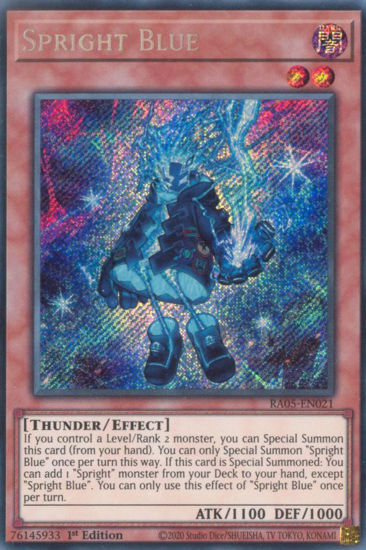 Spright Blue - RA05-EN021-SCR - (V.3 - Secret Rare) 1st Edition