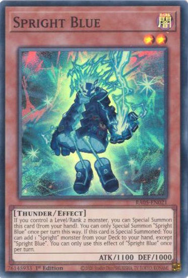 Spright Blue - RA05-EN021-SR - (V.1 - Super Rare) 1st Edition