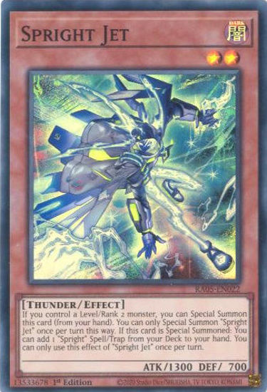 Spright Jet - RA05-EN022-SR - (V.1 - Super Rare) 1st Edition