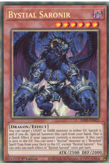 Bystial Saronir - RA05-EN023-CR - (V.5 - Collector's Rare) 1st Edition