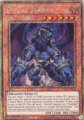 Bystial Saronir - RA05-EN023-PSR - (V.4 - Platinum Secret Rare) 1st Edition