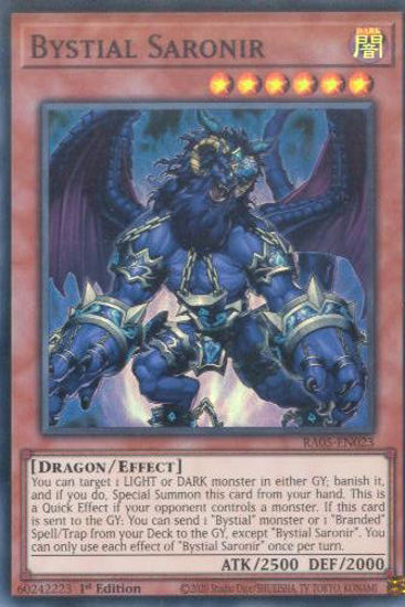 Bystial Saronir - RA05-EN023-SR - (V.1 - Super Rare) 1st Edition