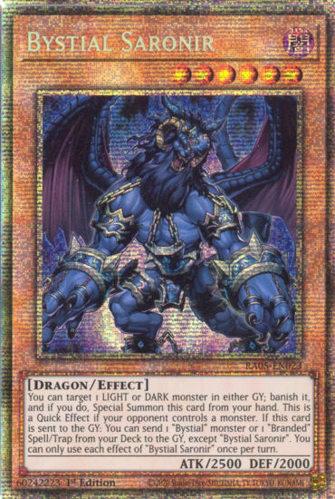 Bystial Saronir - RA05-EN023-STR - (V.7 - Starlight Rare) 1st Edition