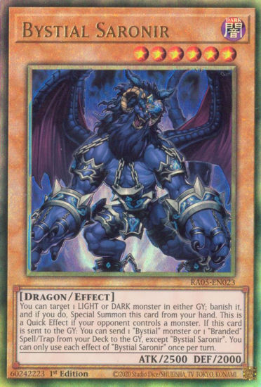 Bystial Saronir - RA05-EN023-UTR - (V.6 - Ultimate Rare) 1st Edition