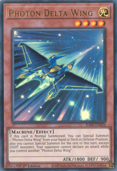 Photon Delta Wing - RA05-EN026-UR - (V.2 - Ultra Rare) 1st Edition