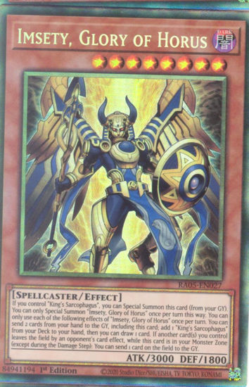 Imsety, Glory of Horus - RA05-EN027-CR - (V.5 - Collector's Rare) 1st Edition