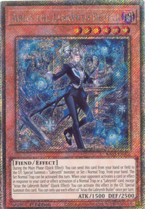 Arias the Labrynth Butler - RA05-EN028-PSR - (V.4 - Platinum Secret Rare) 1st Edition