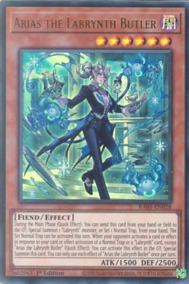 Arias the Labrynth Butler - RA05-EN028-UR - (V.2 - Ultra Rare) 1st Edition