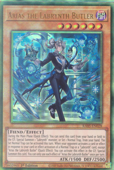 Arias the Labrynth Butler - RA05-EN028-UTR - (V.6 - Ultimate Rare) 1st Edition