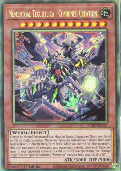 Mementoal Tecuhtlica - Combined Creation - RA05-EN029-CR - (V.5 - Collector's Rare) 1st Edition