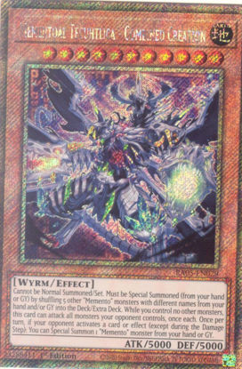 Mementoal Tecuhtlica - Combined Creation - RA05-EN029-PSR - (V.4 - Platinum Secret Rare) 1st Edition