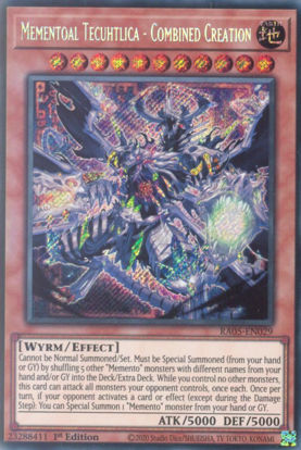 Mementoal Tecuhtlica - Combined Creation - RA05-EN029-SCR - (V.3 - Secret Rare) 1st Edition